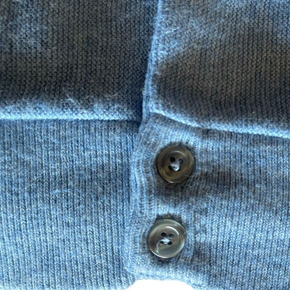 CYFRESS LINKS Men Large Cardigan 100% Acrylic Bottoms Down Long Sleeve Gray - Picture 3 of 6